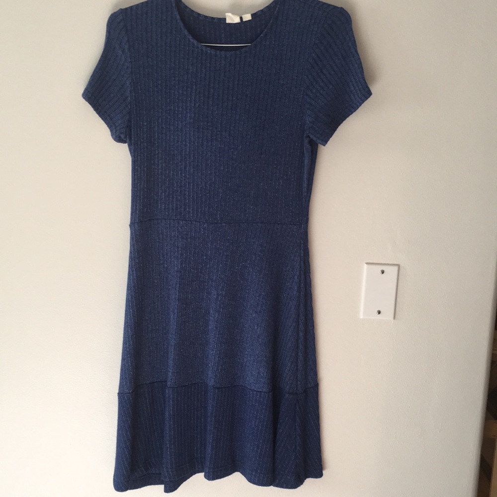 Blue midi dress